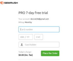 Semrush Tool का 7 days Free Plan कैसे Use करे